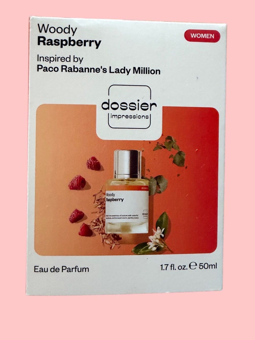 Dossier Woody Raspberry Eau de Parfum for Women - Raspberry